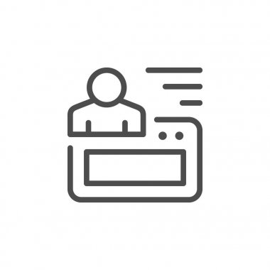 Web sitesi hesap satırı simgesi