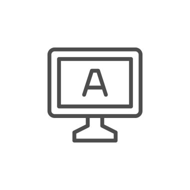 Bilgisayar eğitim satırı simgesi