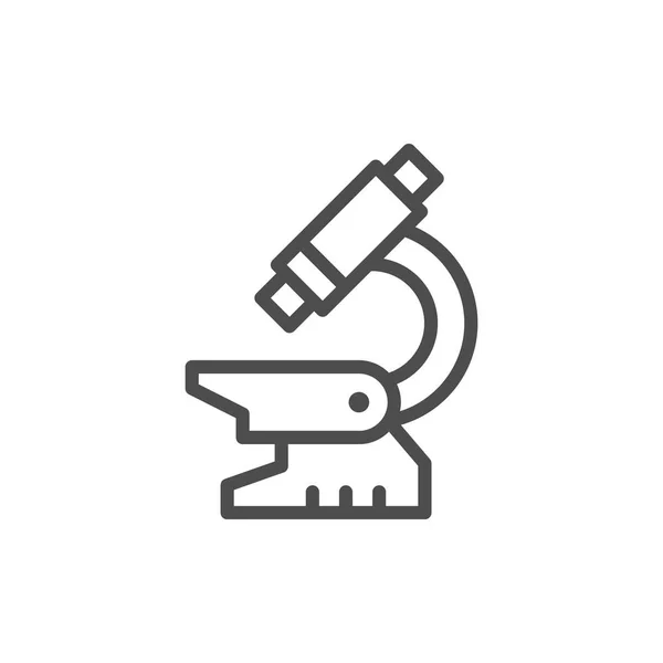 Mikroskop satırı simgesi — Stok Vektör
