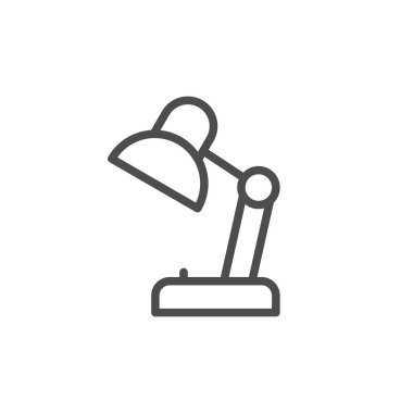 Masa lambası çizgisi simgesi