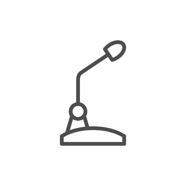 Symbol für Tischmikrofonleitung — Stockvektor