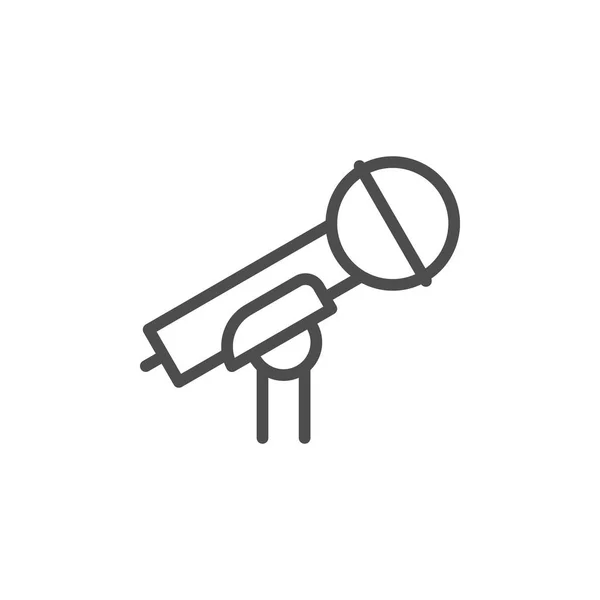 Mikrofonleitungssymbol — Stockvektor