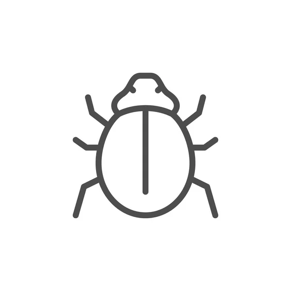Bug line icon — Stock Vector