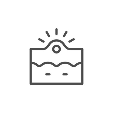 Sivilce iltihaplanma çizgisi ana hatları simgesi