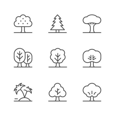 Ağacın çizgi simgelerini ayarla