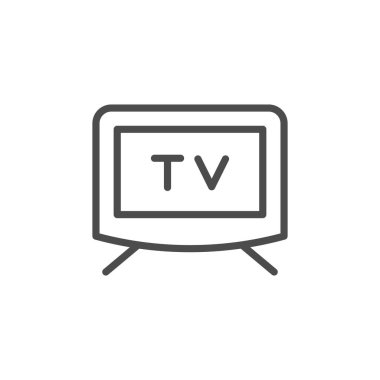 Televizyon ekranı satır özeti simgesi