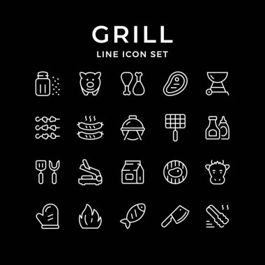 Küme satır simgelerin ızgara