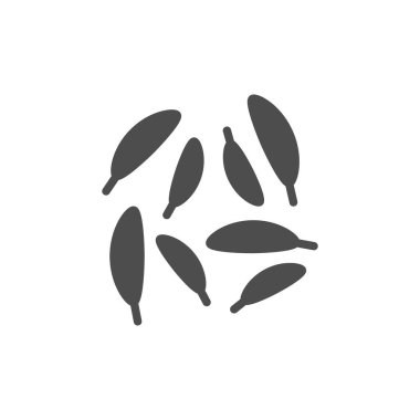 Caraway kabartma simgesi veya baharat sembolü