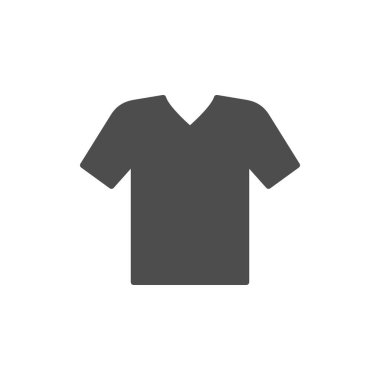 V yaka tişört sembolü modern simge