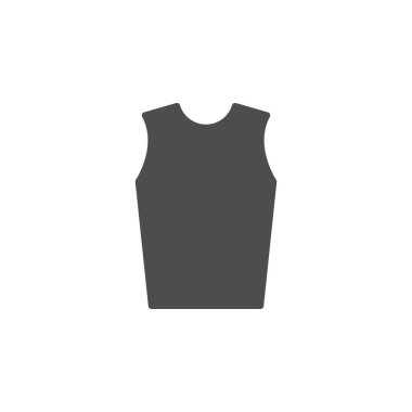 Erkek singlet glyph modern simge