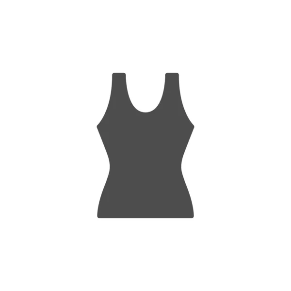 Vrouwelijke singlet glyph modern icoon — Stockvector