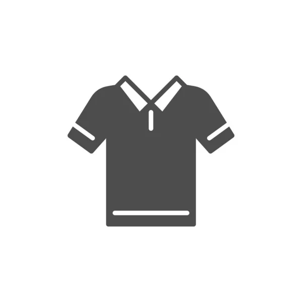 Polo t-shirt glyph σύγχρονη εικόνα — Διανυσματικό Αρχείο
