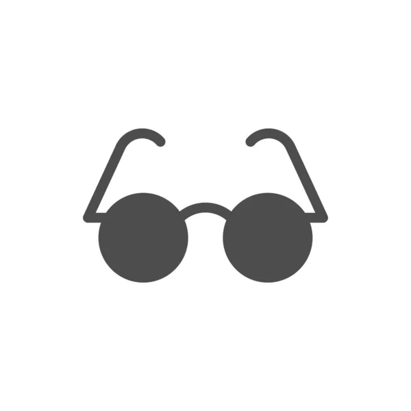 Gafas para el icono del glifo visual — Vector de stock