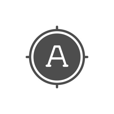 Kopyalama veya metin içeriği simgesi