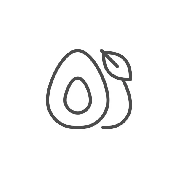 Концепция иконки авокадо — стоковый вектор