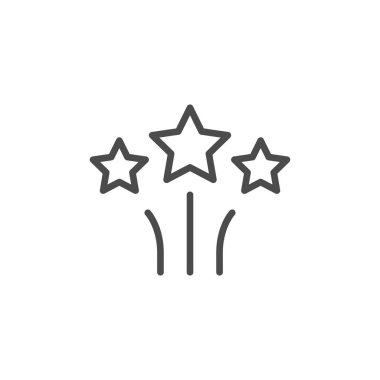 Havai fişek yıldızları ana hatları simgesi