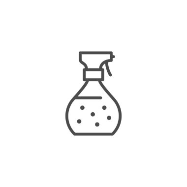 Cleaner bottle line outline icon