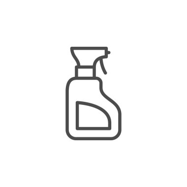 Cleaner bottle line outline icon