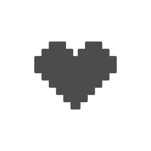 Cyfrowa ikona glifu miłosnego i element romantyczny — Wektor stockowy