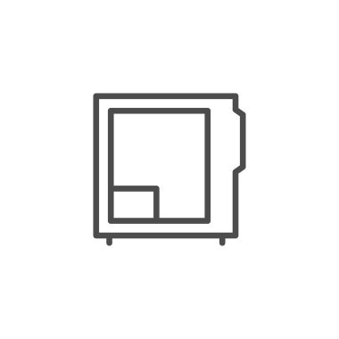 Bilgisayar dosyası çizgi ana simgesi