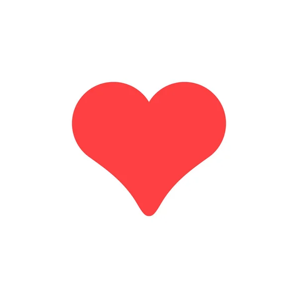 Ikona a romantický prvek Heart glyph — Stockový vektor