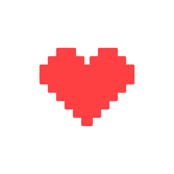 Digital love glyph icon and romance element — Stockový vektor