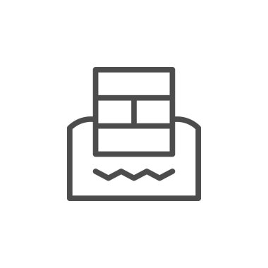 Temel çizgi ana hatları simgesi ve toprak kavramı