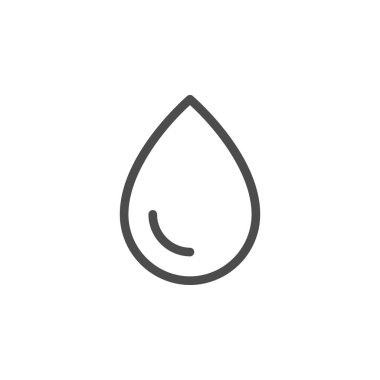 Su damlası çizgisi ana hatları simgesi