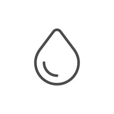 Su damlası çizgisi ana hatları simgesi