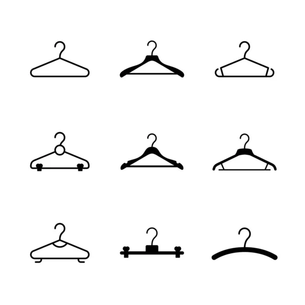 Set hiërogliefen iconen van kleerhanger — Stockvector