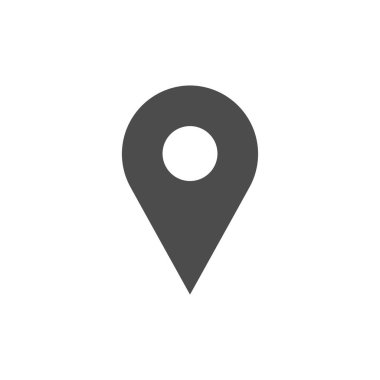 Konum pin simgesi ve GPS sembolü