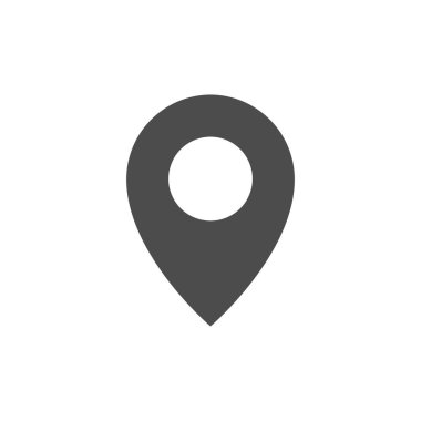 Konum pin simgesi ve GPS sembolü