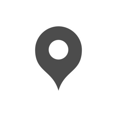 Konum pin simgesi ve GPS sembolü