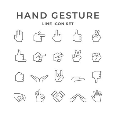 El hareketinin çizgi simgelerini ayarla