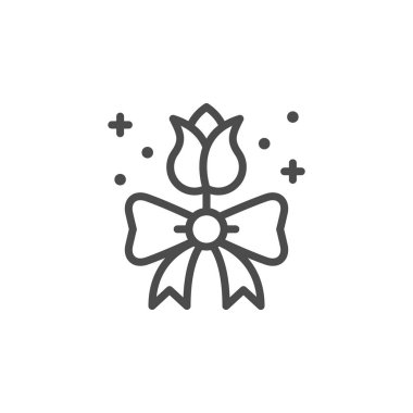 Çiçek dekorasyon çizgisi ana simgesi