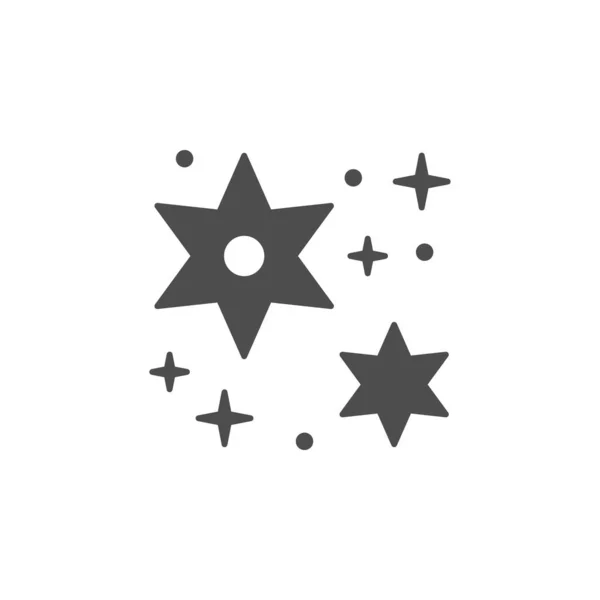 Sparkling and twinkling glyph icon — Διανυσματικό Αρχείο