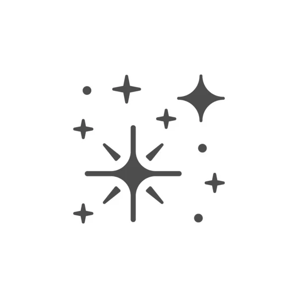 Sparkling and twinkling glyph icon — Διανυσματικό Αρχείο
