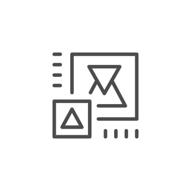 Artırılmış gerçeklik arayüzü çizgi ana simgesi