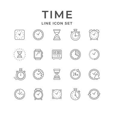 Zamanın çizgi simgelerini ayarla