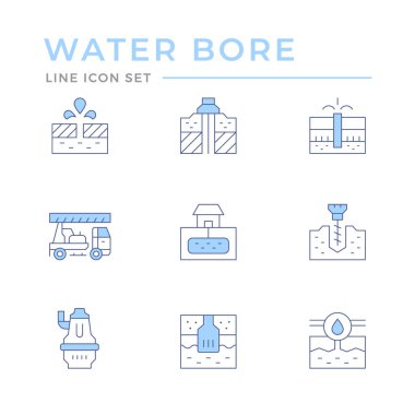 Suyun renk çizgisi simgelerini ayarla