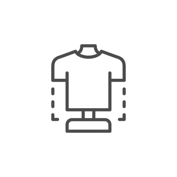 Línea de diseño de ropa icono del contorno — Vector de stock