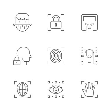 Biyometrinin satır simgelerini ayarla