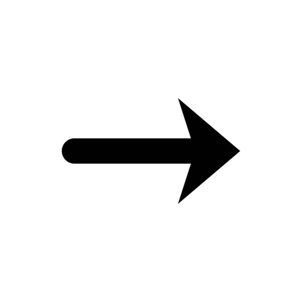 Pil glyf ikon och pekare tecken — Stock vektor