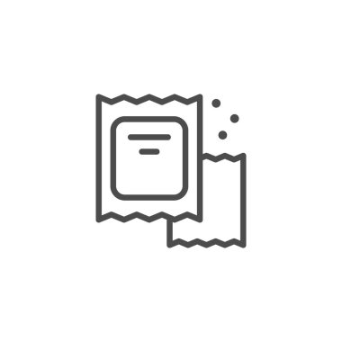 Şeker paket satırı ana hatları simgesi