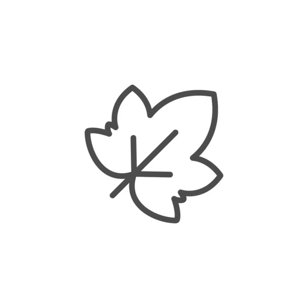 Bladlijn pictogram en plant teken — Stockvector