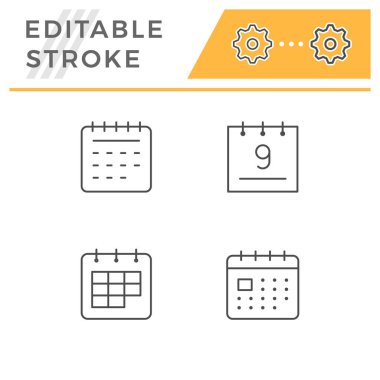 Takvimin satır simgelerini ayarla