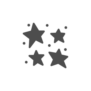 Yıldız kabartma simgesi ve parlama işareti