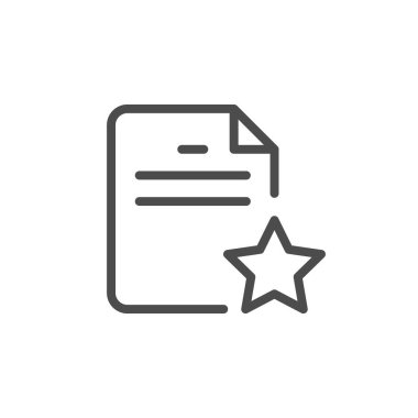 Önemli işler satır ana hatları simgesi