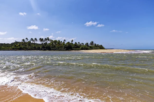 Caraiva State Bahia Brazil September 2019 Riverside Panorama Landscapes Daily — Stock Photo, Image