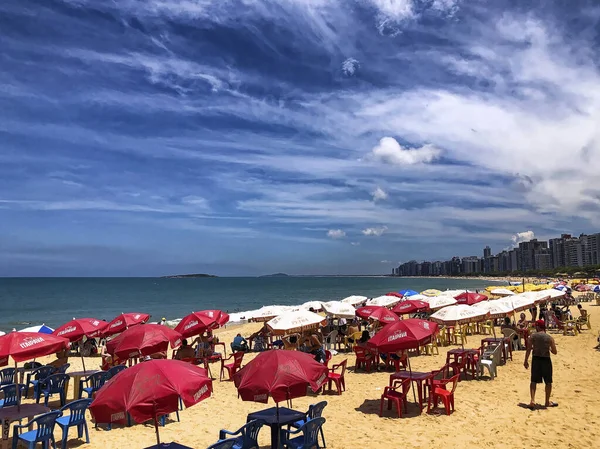 Costa Beach Vila Velha Estado Espírito Santo Brasil — Fotografia de Stock